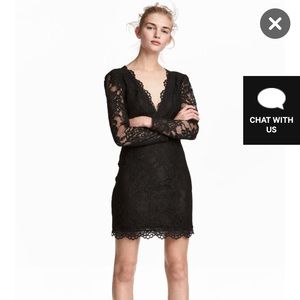 Black lace dress